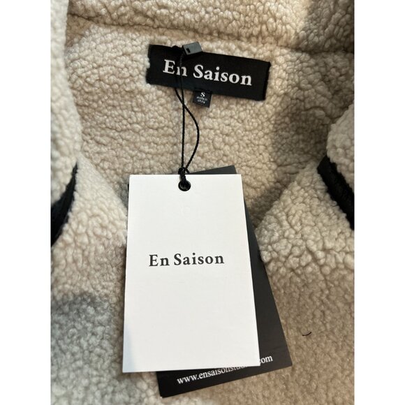 En Saison Chrisley Faux Leather Moto Jacket in Black - Picture 3 of 4